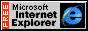 90s-era webpage button for Internet Explorer